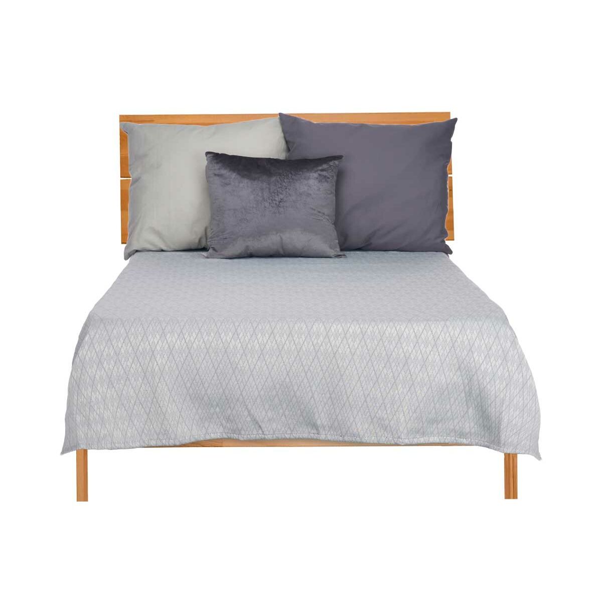 Colcha Gift Decor Gris 240 x 260 cm Rombos (4 Unidades)