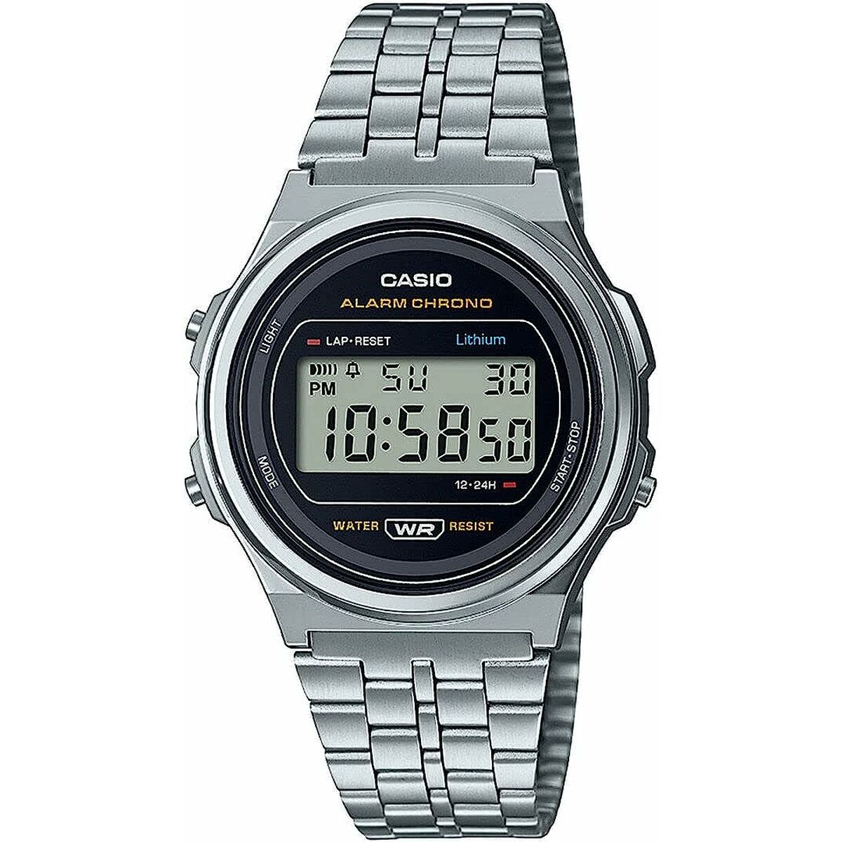 Reloj Unisex Casio  A171WE-1AEF Plateado (Ø 36 mm) (37,5 mm)