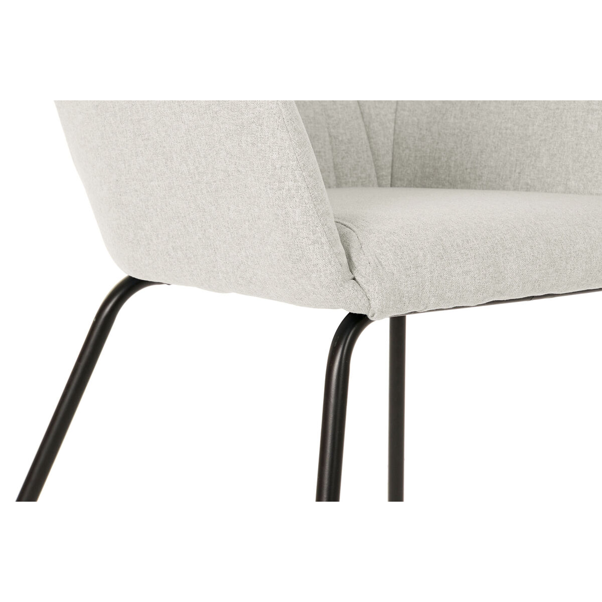 Silla DKD Home Decor Beige Poliéster Metal 59,5 x 60,5 x 78 cm