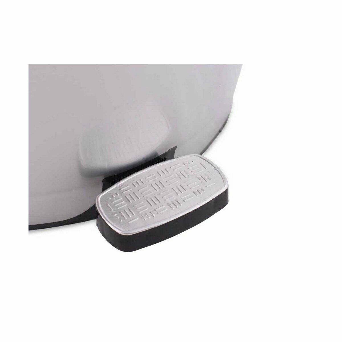 Papelera con Pedal Berilo Plateado Plástico 6 L (6 Unidades)