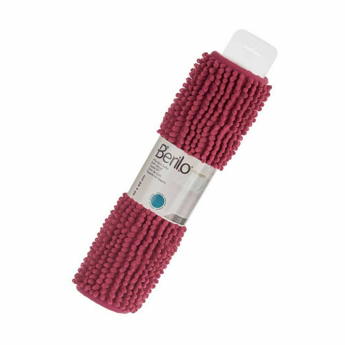 Alfombra de baño Berilo Burdeos 60 x 40 x 2 cm 11 x 11 x 47 cm (12 Unidades)