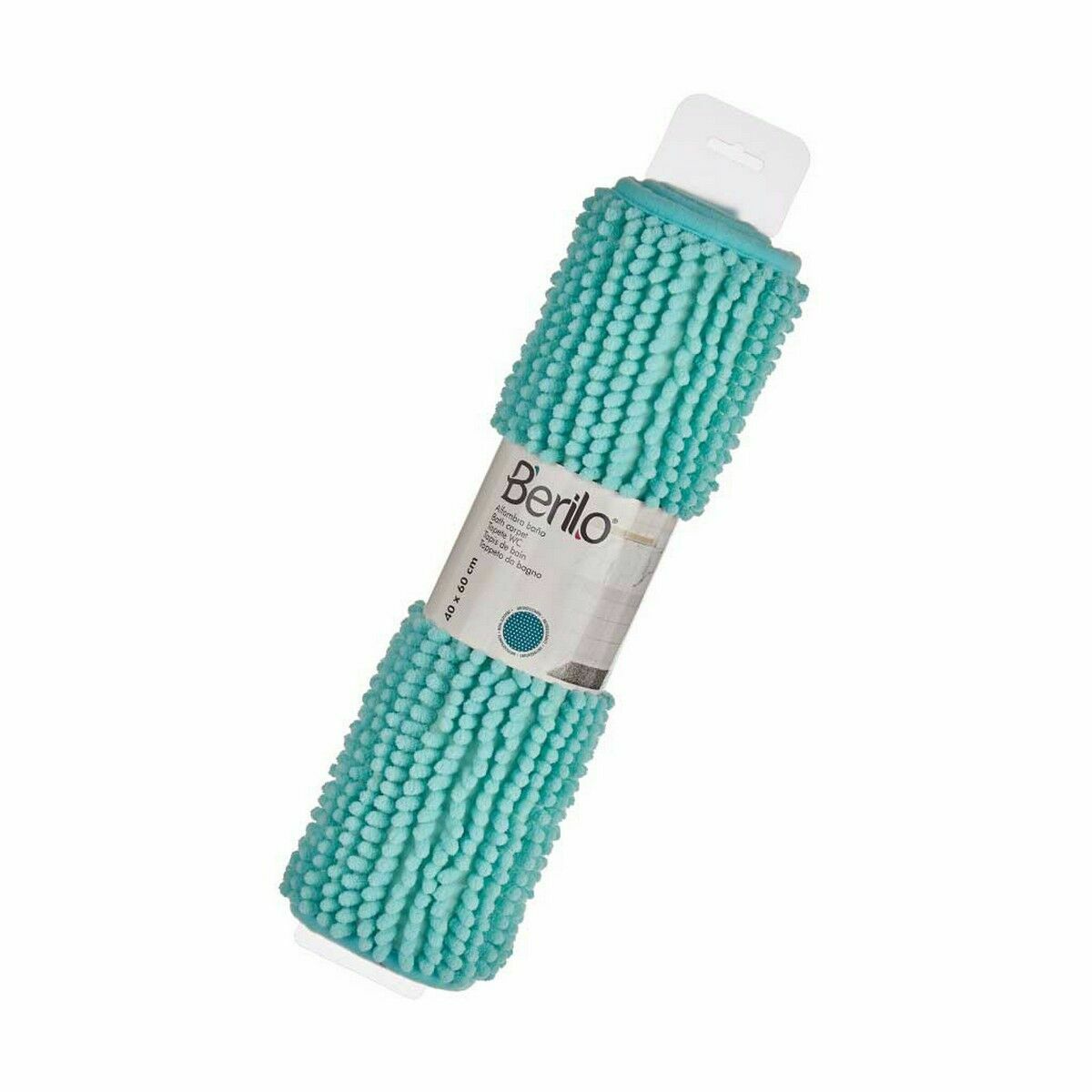 Alfombra de baño Berilo Turquesa 59 x 40 x 2,5 cm 11 x 11 x 47 cm (12 Unidades)