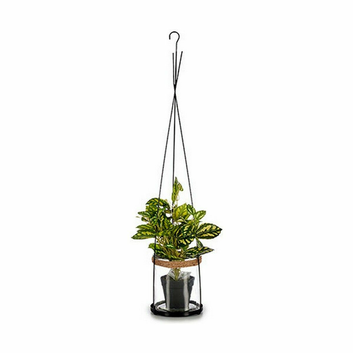 Portavelas Ibergarden Metal Cristal 15,5 x 85,5 x 15,5 cm (12 Unidades)