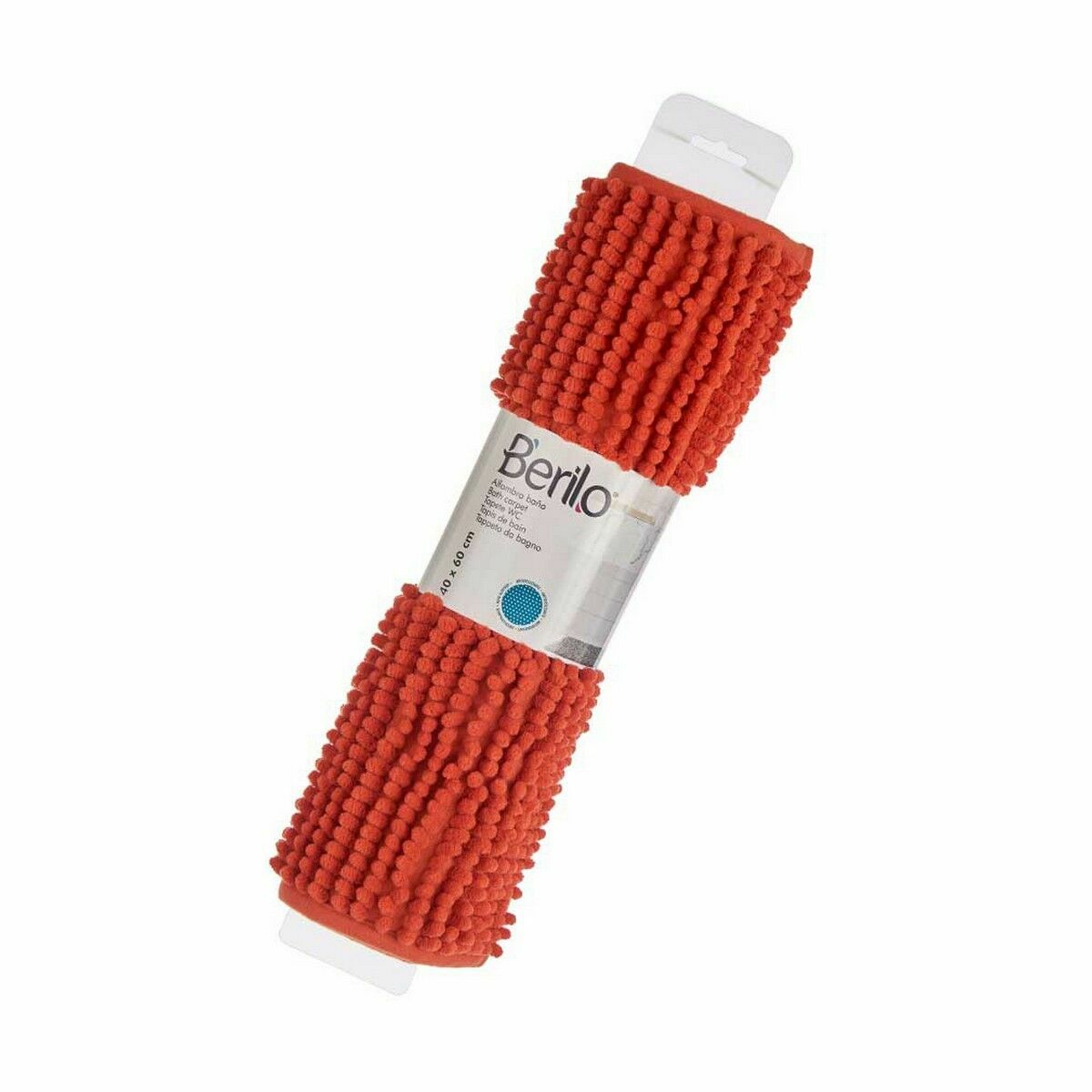 Alfombra de baño Berilo Naranja 60 x 40 x 2 cm 11 x 11 x 47 cm (12 Unidades)