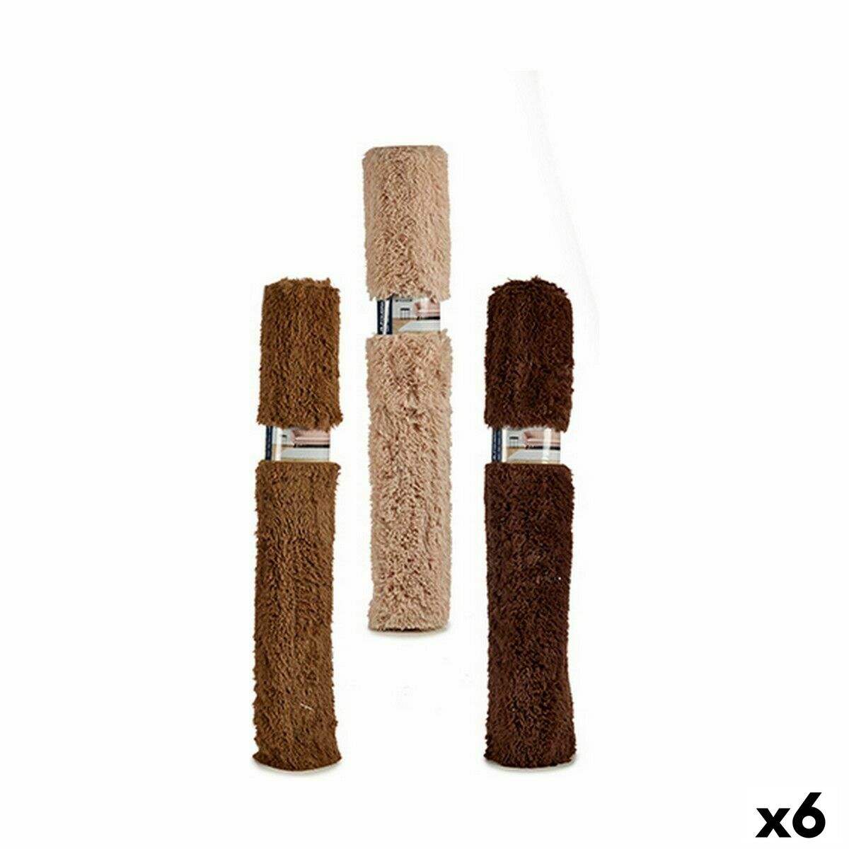 Alfombra Gift Decor Marrón Beige Crema 133 x 195 x 1 cm 133 x 18 x 18 cm (6 Unidades)