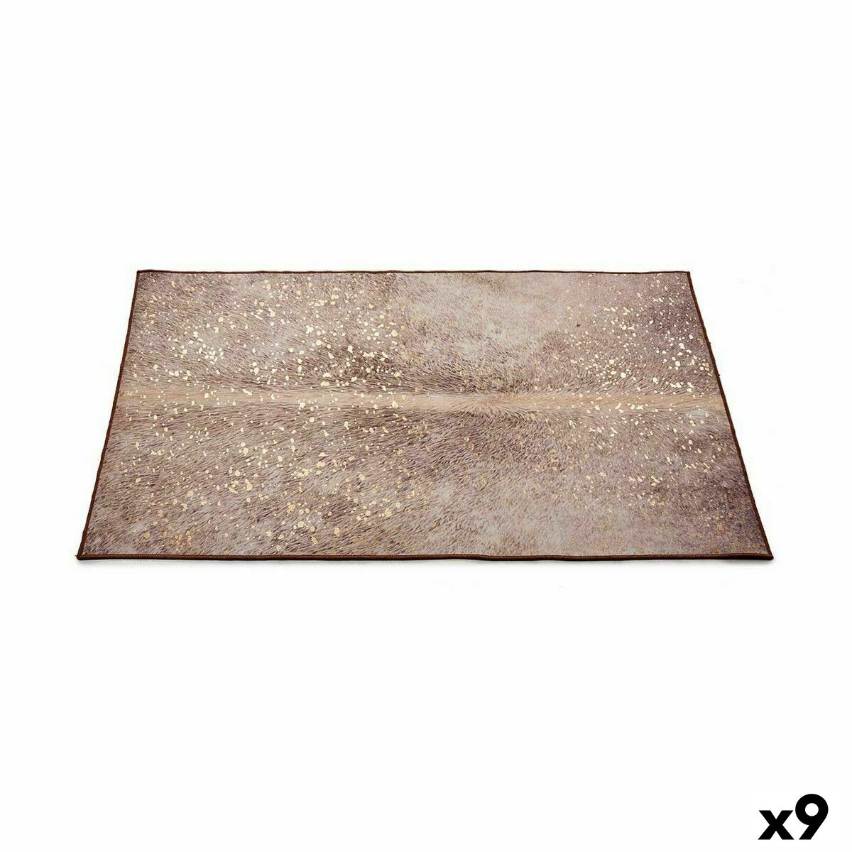 Alfombra Gift Decor Blanco Marrón 150 x 100 cm (9 Unidades)