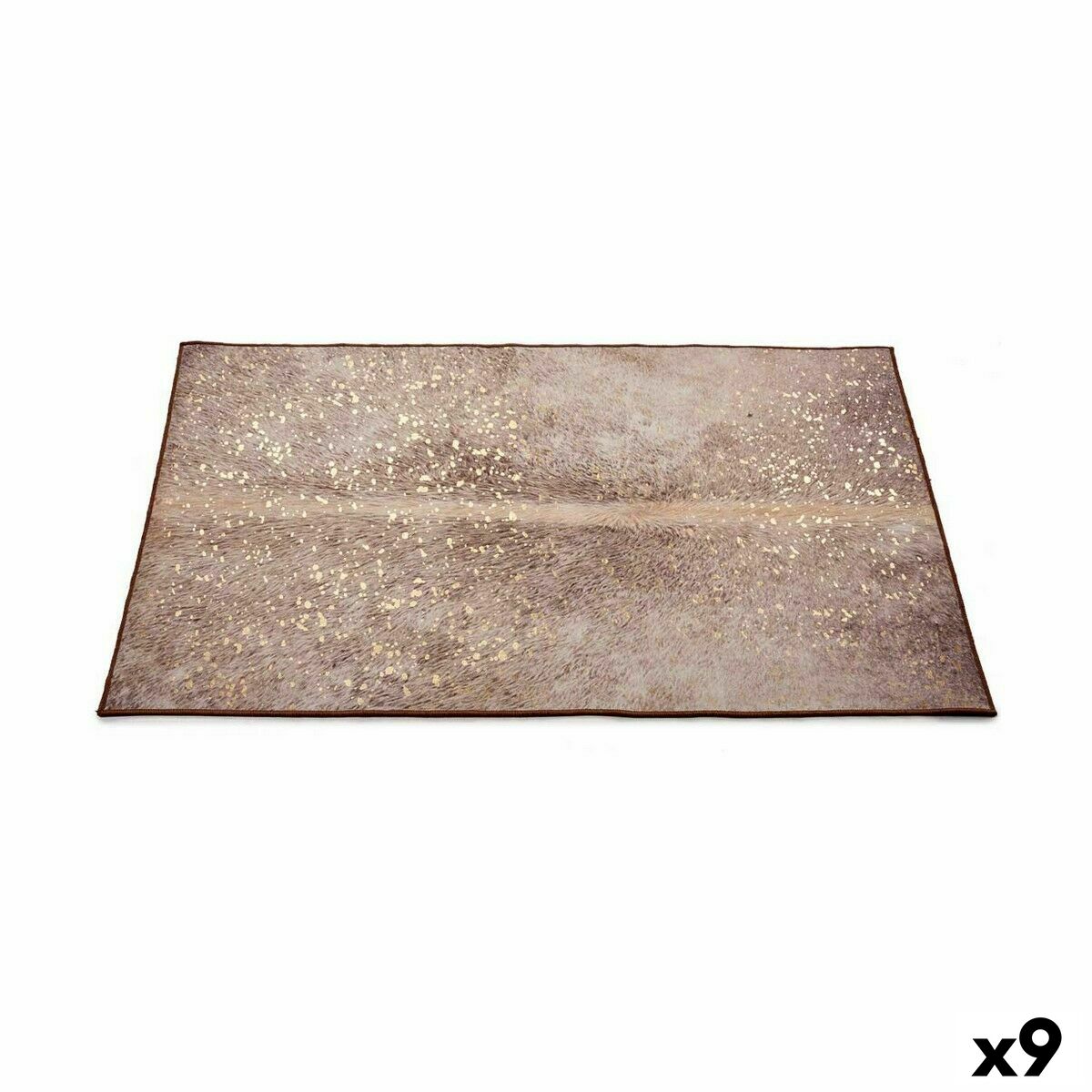 Alfombra Gift Decor Blanco Marrón 190 x 133 cm (9 Unidades)