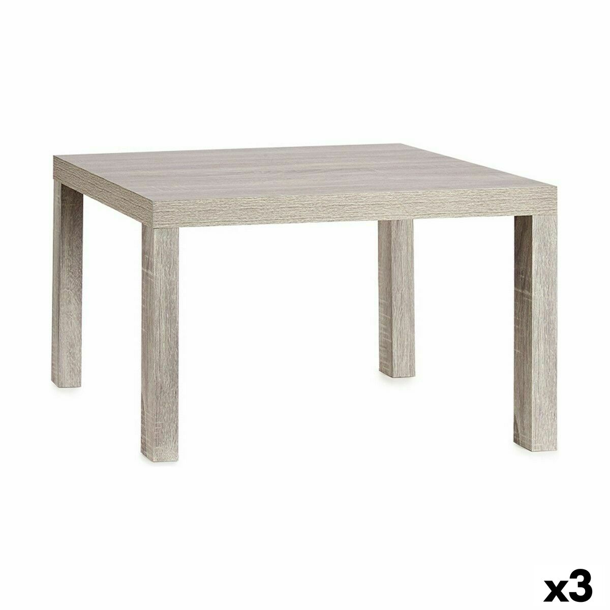 Mesa auxiliar Gift Decor Gris 50 x 45 x 79 cm (3 Unidades)