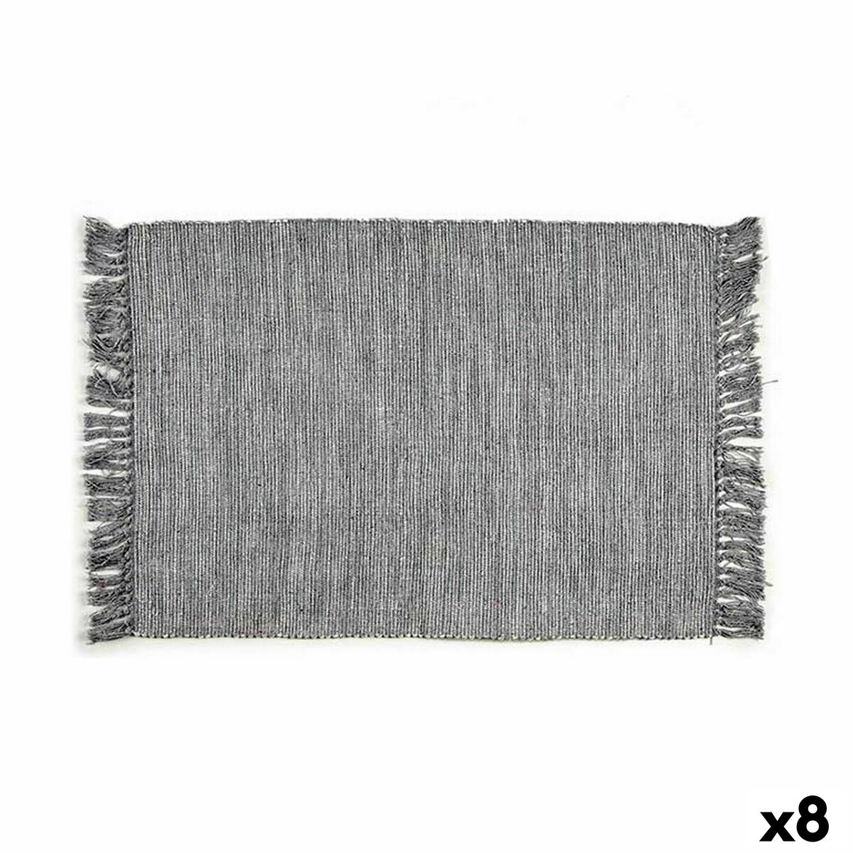 Alfombra Gift Decor Gris 50 x 80 cm 7 x 51 x 7 cm (8 Unidades)