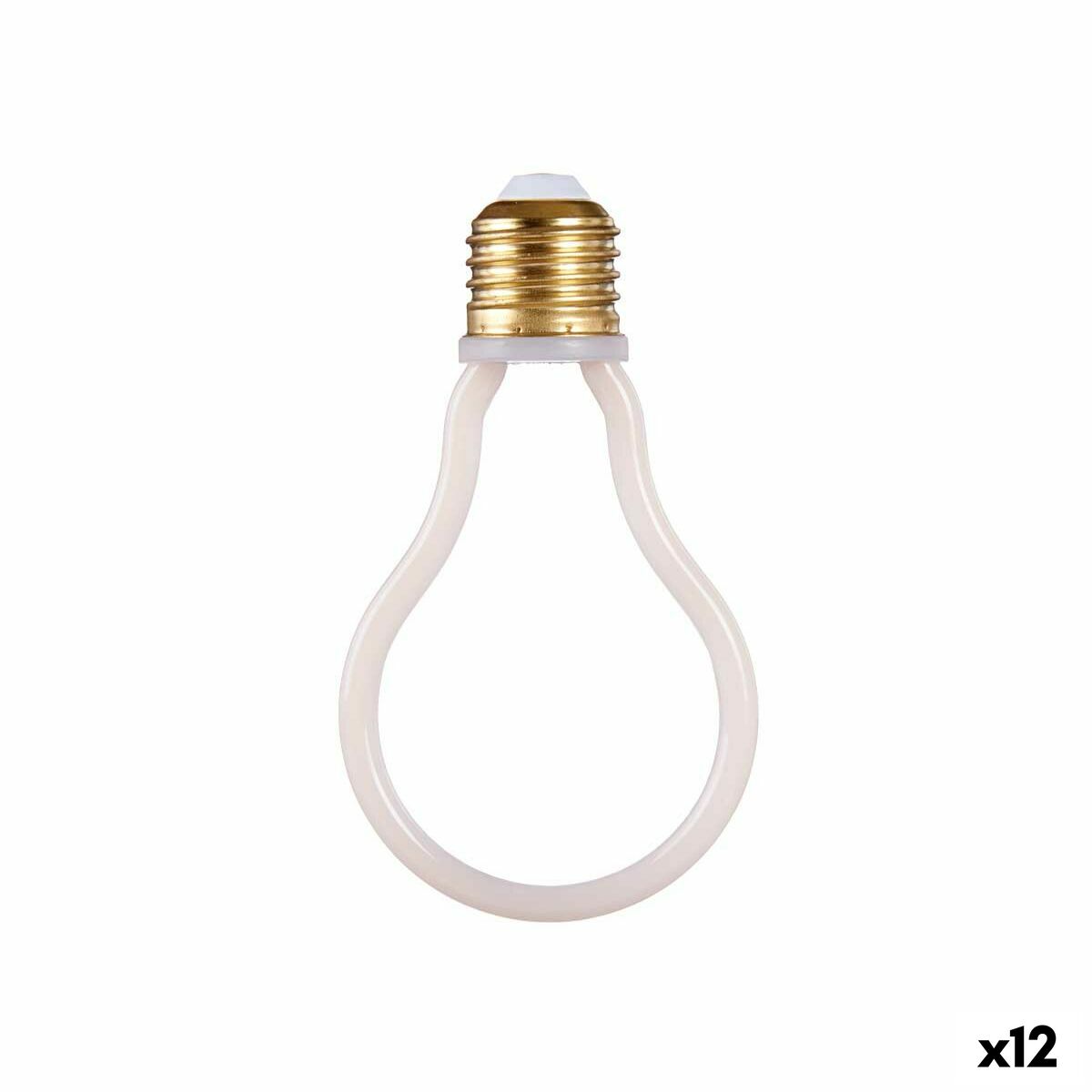 Bombilla LED Gift Decor Blanco 4 W E27 9,5 x 13,5 x 3 cm 12 Unidades (2700 K)