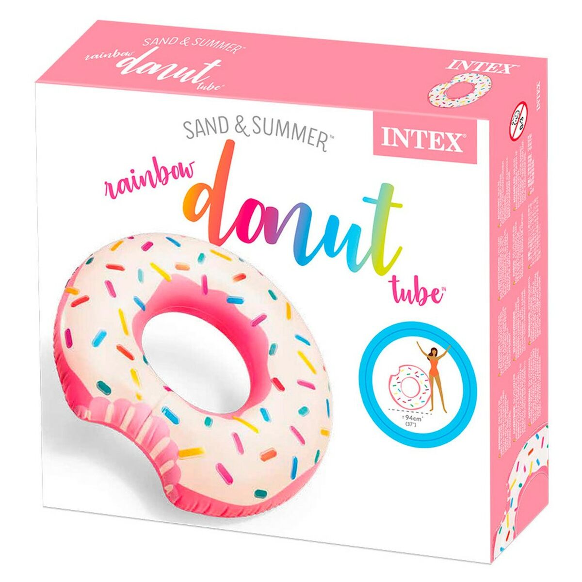 Flotador Hinchable Donut Intex 107 x 99 x 23 cm