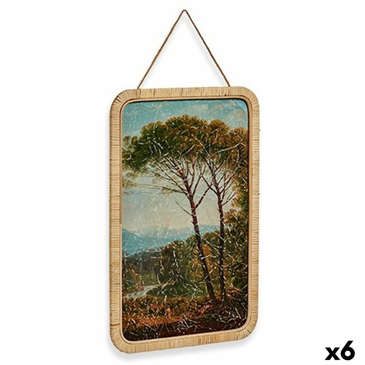 Lienzo Gift Decor Árbol 2 x 60 x 40 cm (6 Unidades)