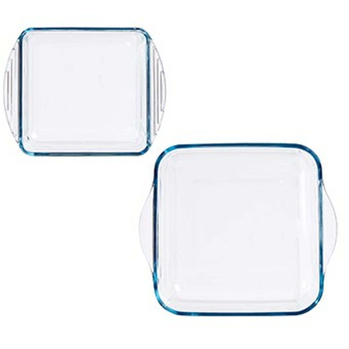 Set de Fuentes de Cocina Pasabahce Borcam Cuadrada 1040 ml 25,5 x 6 x 22 cm (4 Unidades)