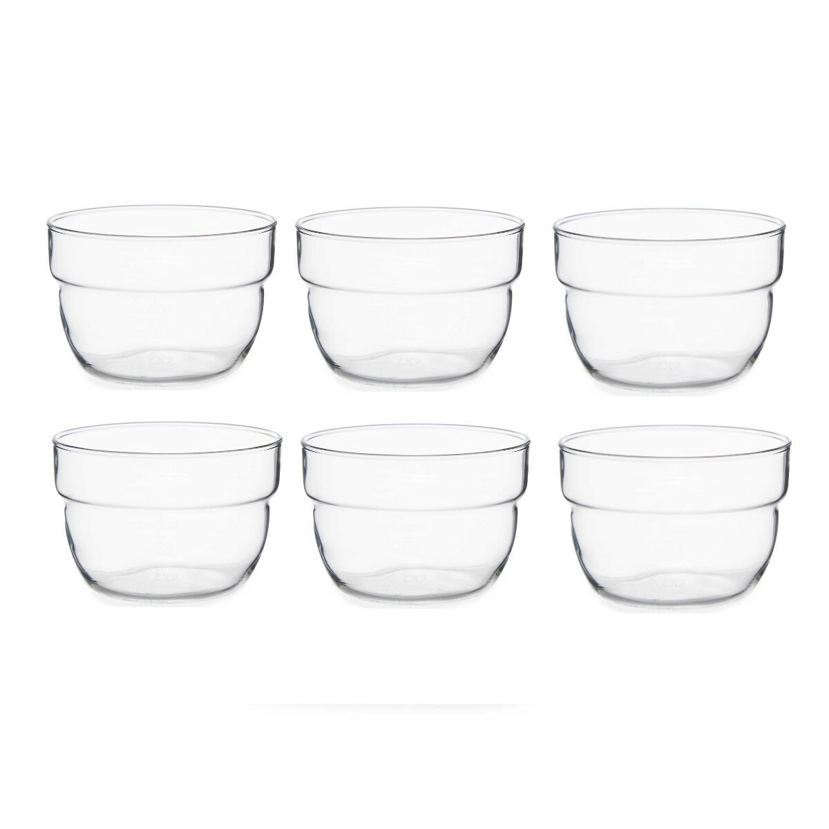 Set de Cuencos Pasabahce Motto Transparente Vidrio 200 ml 29,7 x 6 x 16 cm (8 Unidades)