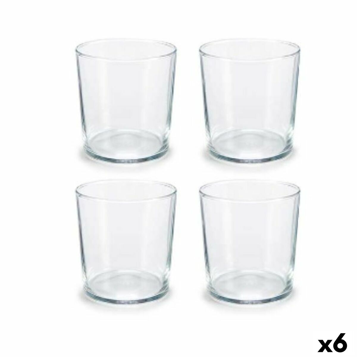 Set de Vasos Pasabahce Bistro Transparente Vidrio Cristal 380 ml (6 Unidades)