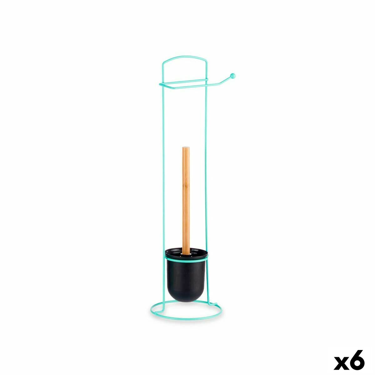 Portarrollos de Papel Higiénico Berilo Menta 17 x 57 x 16,5 cm (6 Unidades)