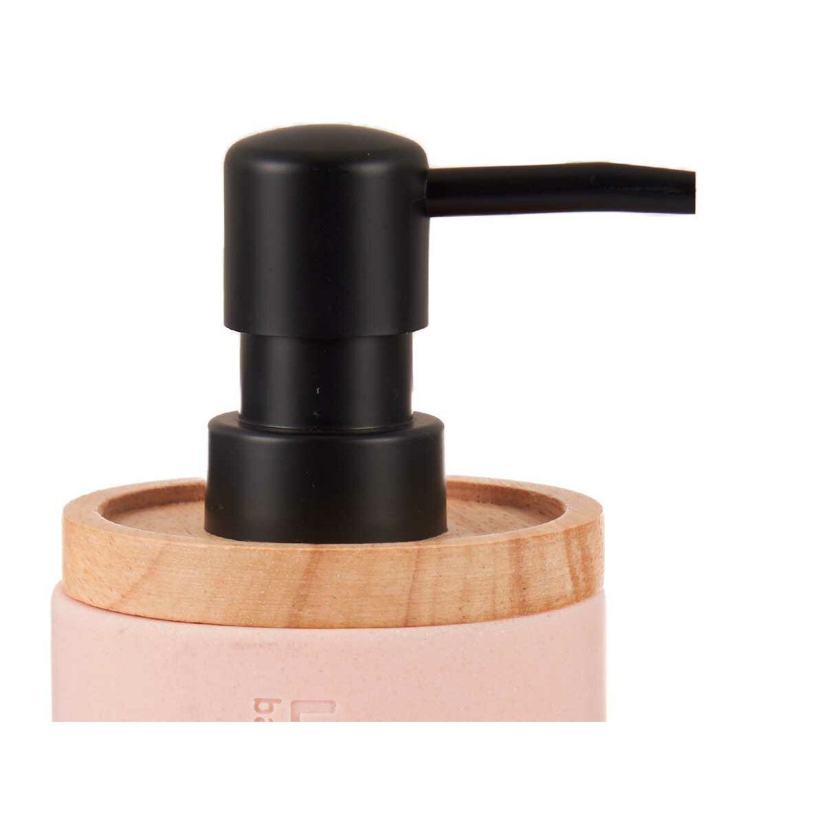 Dispensador de Jabón Berilo Rosa Madera Resina Plástico 9,5 x 18,5 x 7,8 cm (6 Unidades)
