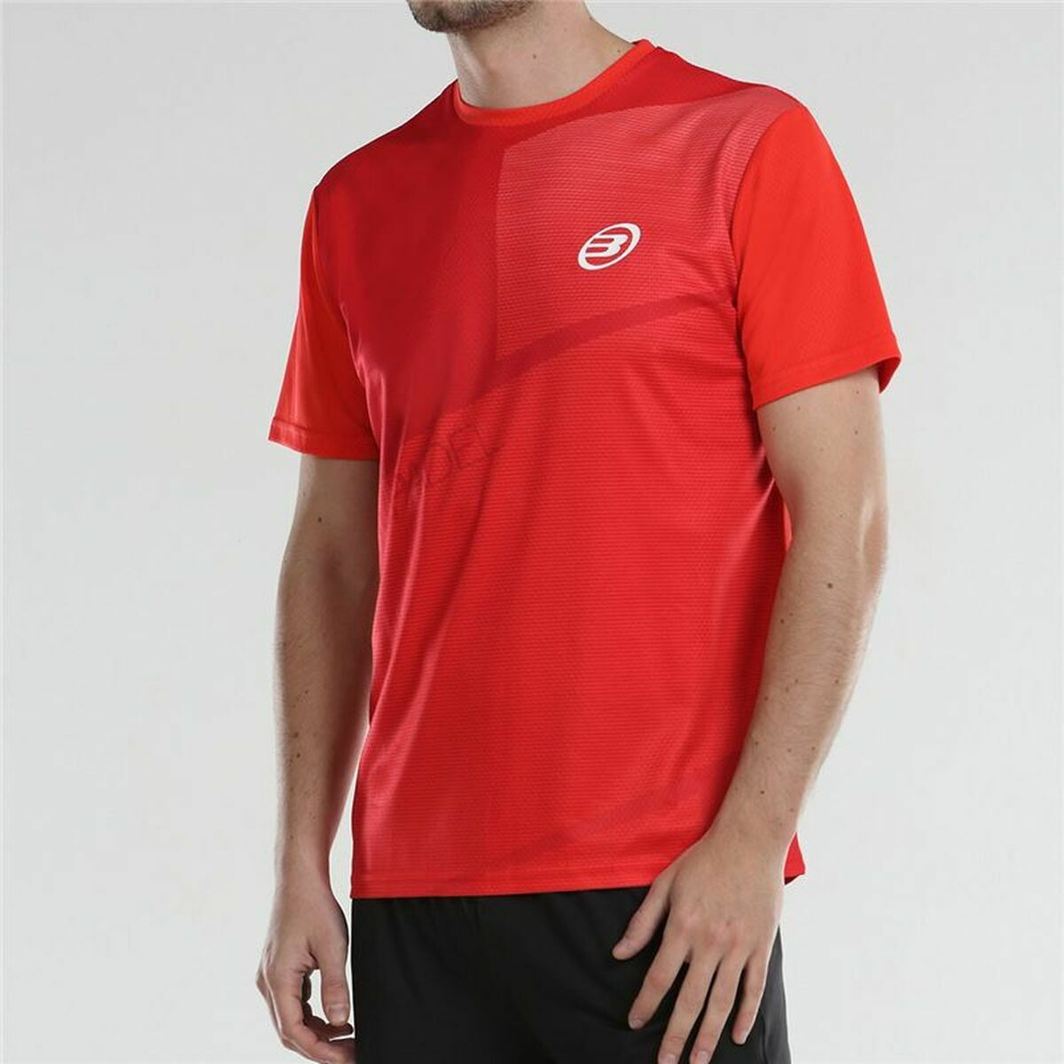 Camiseta de Manga Corta Hombre Bullpadel Afile Rojo