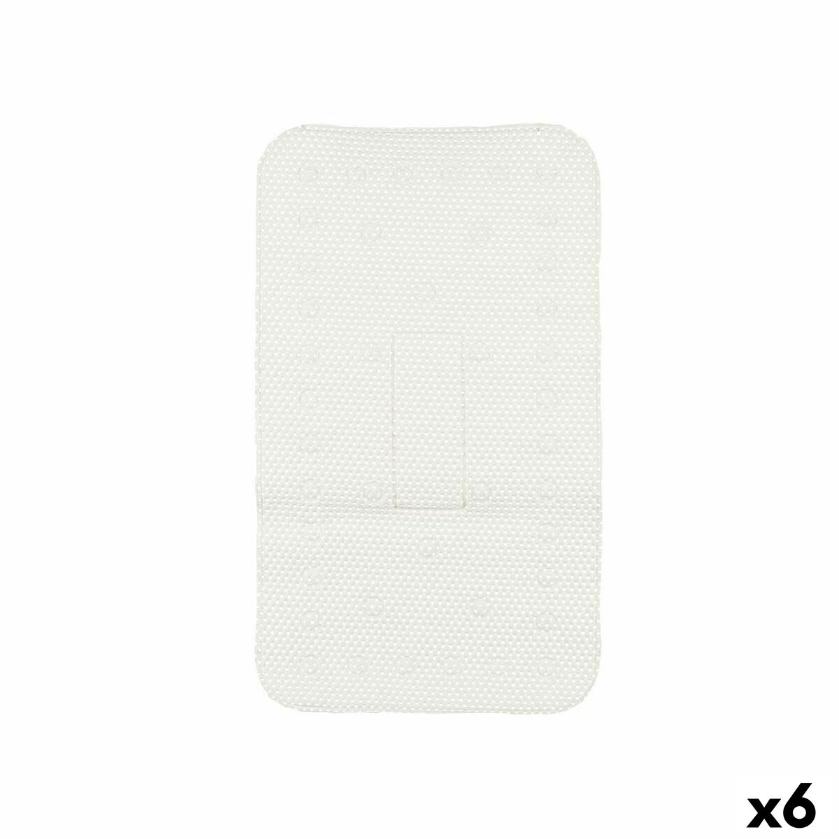 Alfombrilla Antideslizante para Ducha Berilo Blanco PVC 69,3 x 40 x 1 cm (6 Unidades)