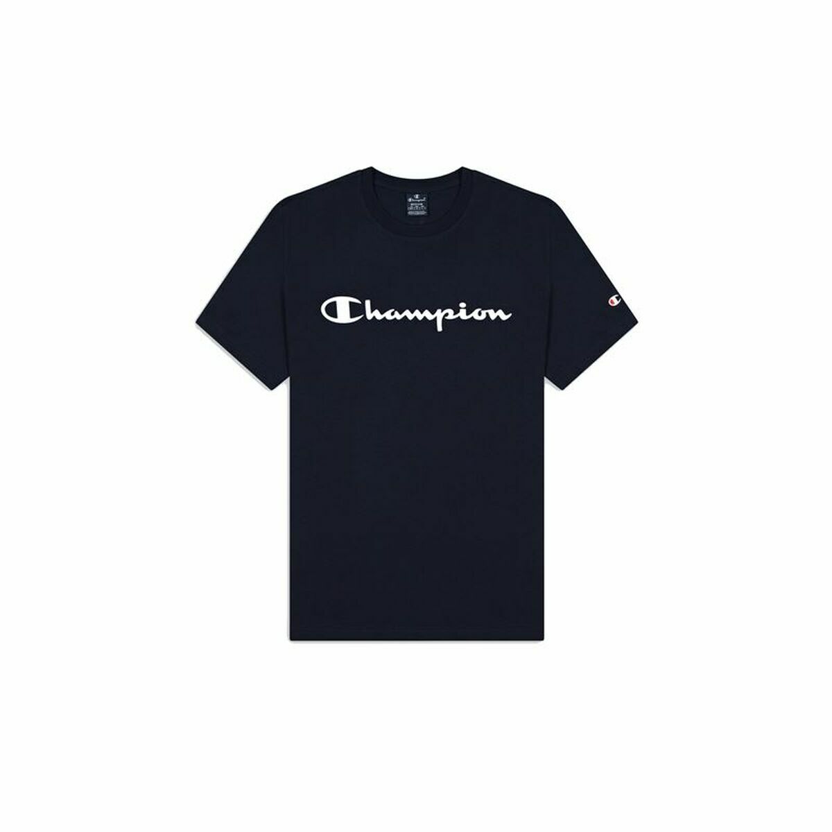Camiseta de Manga Corta Hombre Champion Crewneck Azul