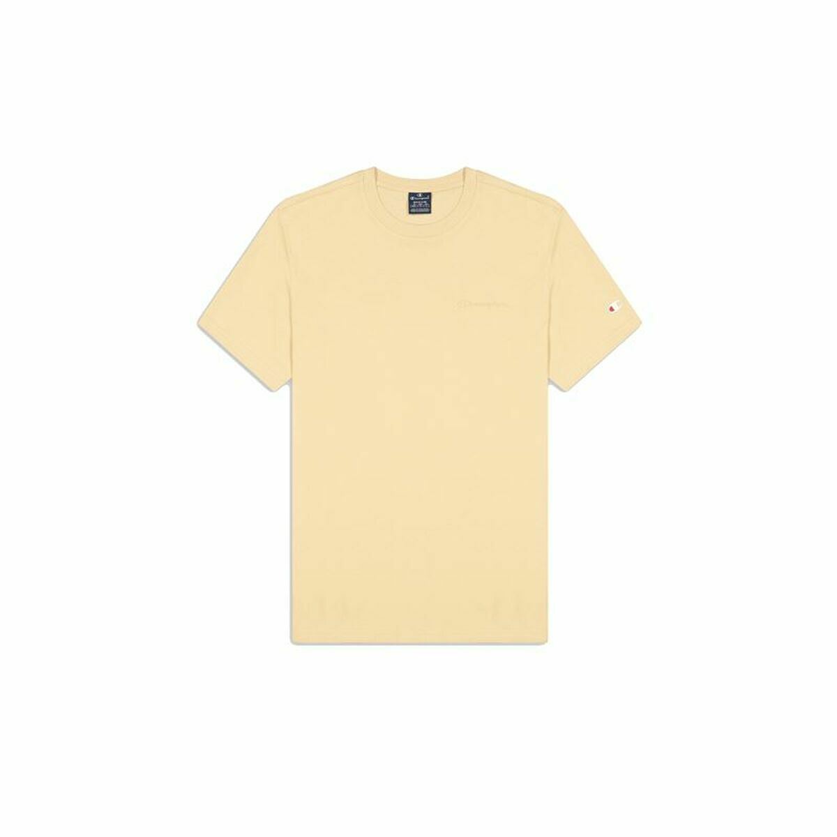 Camiseta de Manga Corta Hombre Champion Crewneck Beige