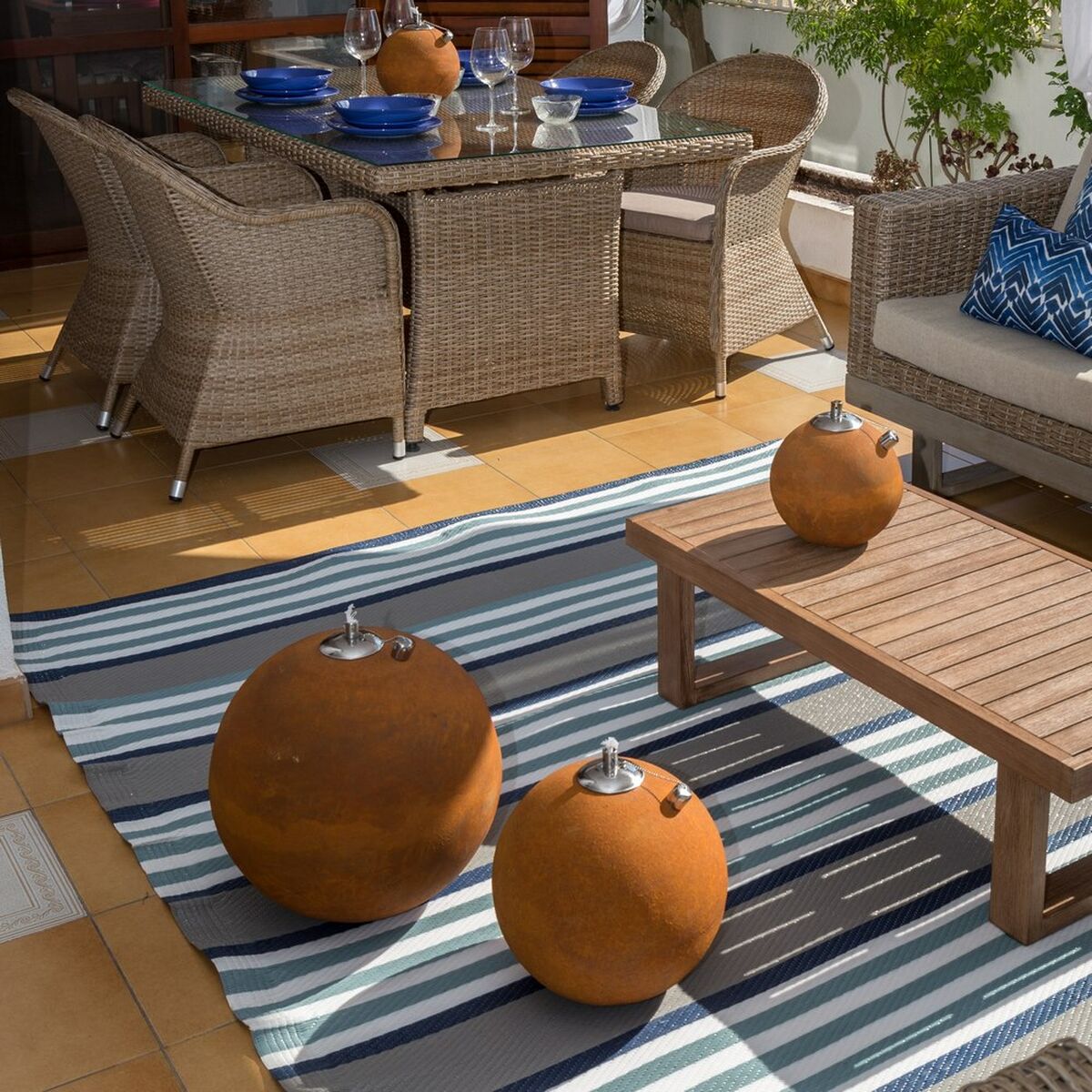 Bola con Luz para Exterior Siena 30 x 30 x 35 cm