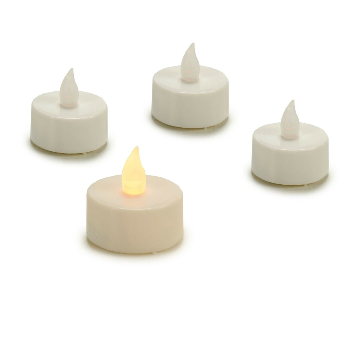 Set de Velas Gift Decor Blanco 4 x 4 x 3,7 cm 13,5 x 17 x 4 cm LED (12 Unidades)