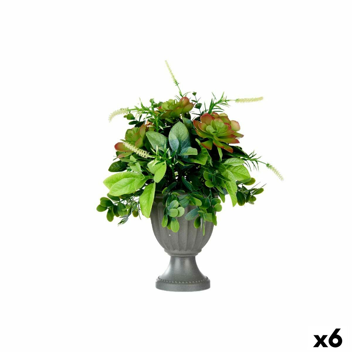 Planta Decorativa Ibergarden Plástico Copa 25 x 36 x 25 cm (4 Unidades)