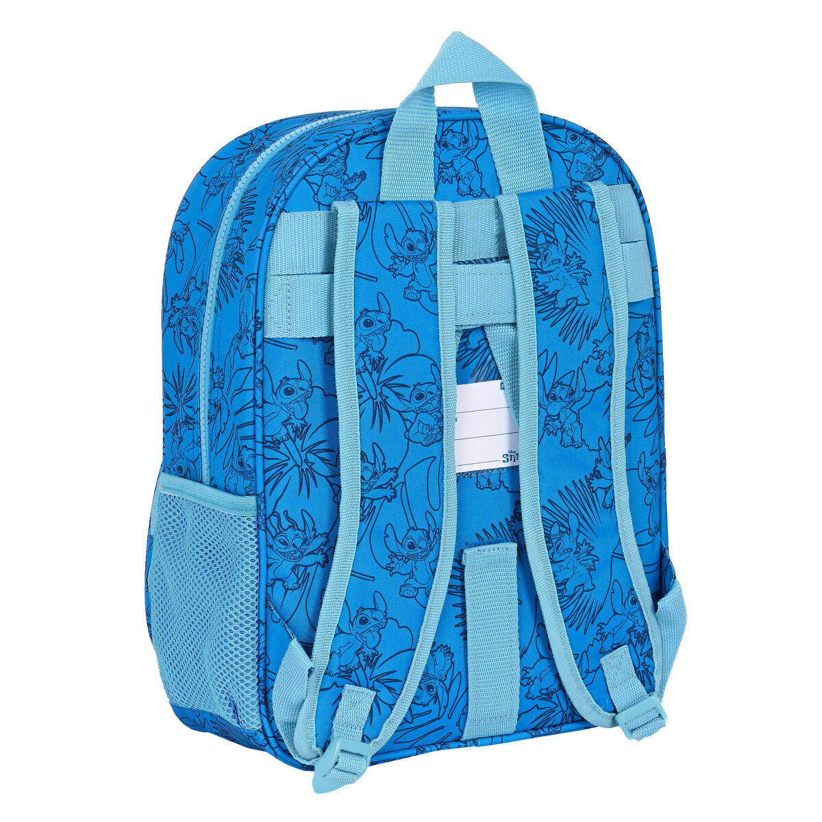 Mochila Escolar Stitch Azul 26 x 34 x 11 cm