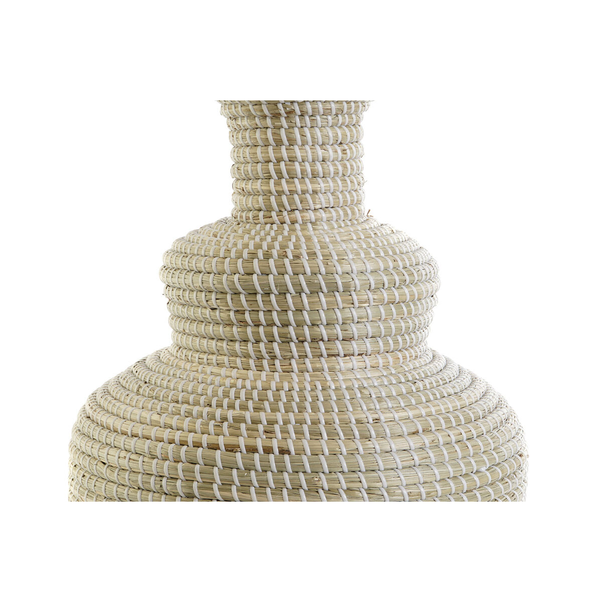 Lámpara de mesa DKD Home Decor Blanco Marrón 50 W 220 V 42 x 42 x 70 cm