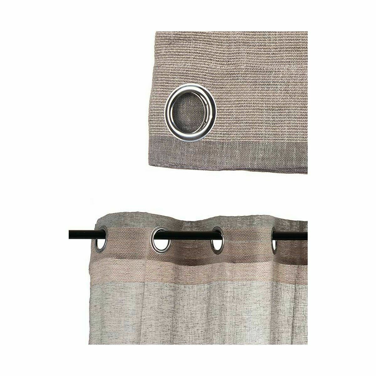 Cortina Gift Decor Beige Gris 140 x 0,1 x 260 cm (6 Unidades)