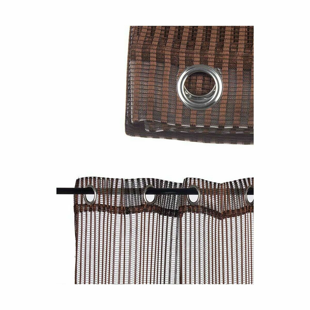 Cortina Gift Decor Marrón 140 x 260 cm (6 Unidades)