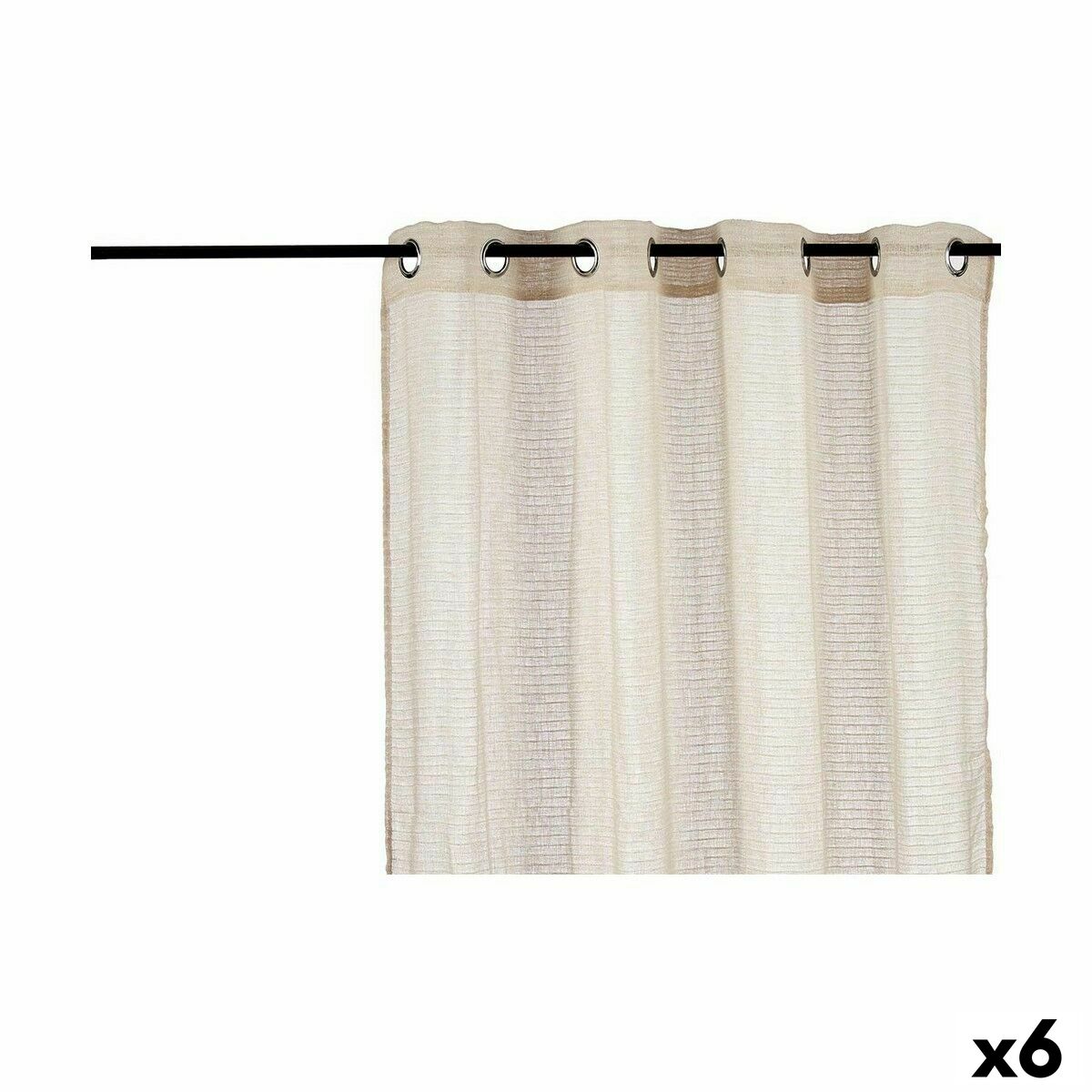 Cortina Gift Decor Beige 140 x 0,1 x 260 cm 34 x 3,5 x 26 cm (6 Unidades)