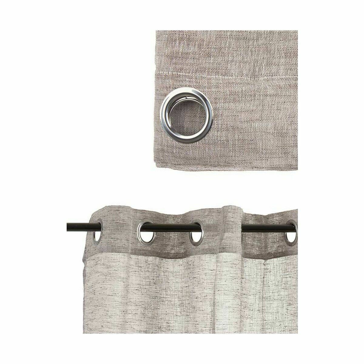 Cortina Gift Decor Marrón 140 x 0,1 x 260 cm (6 Unidades)