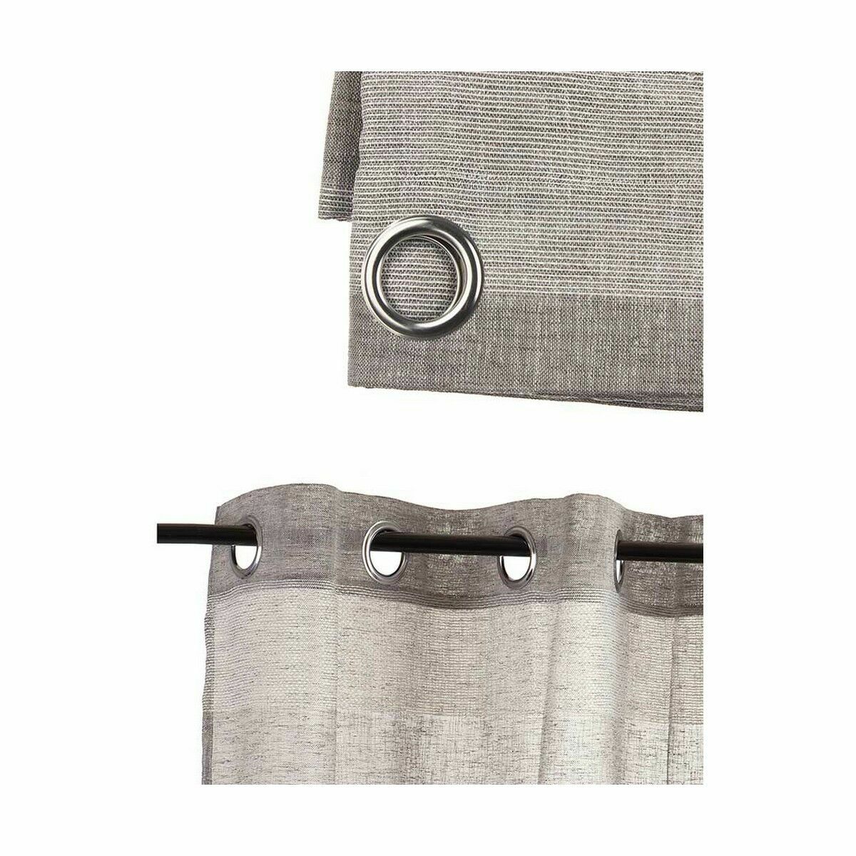 Cortina Gift Decor Blanco Gris 140 x 0,1 x 260 cm (6 Unidades)