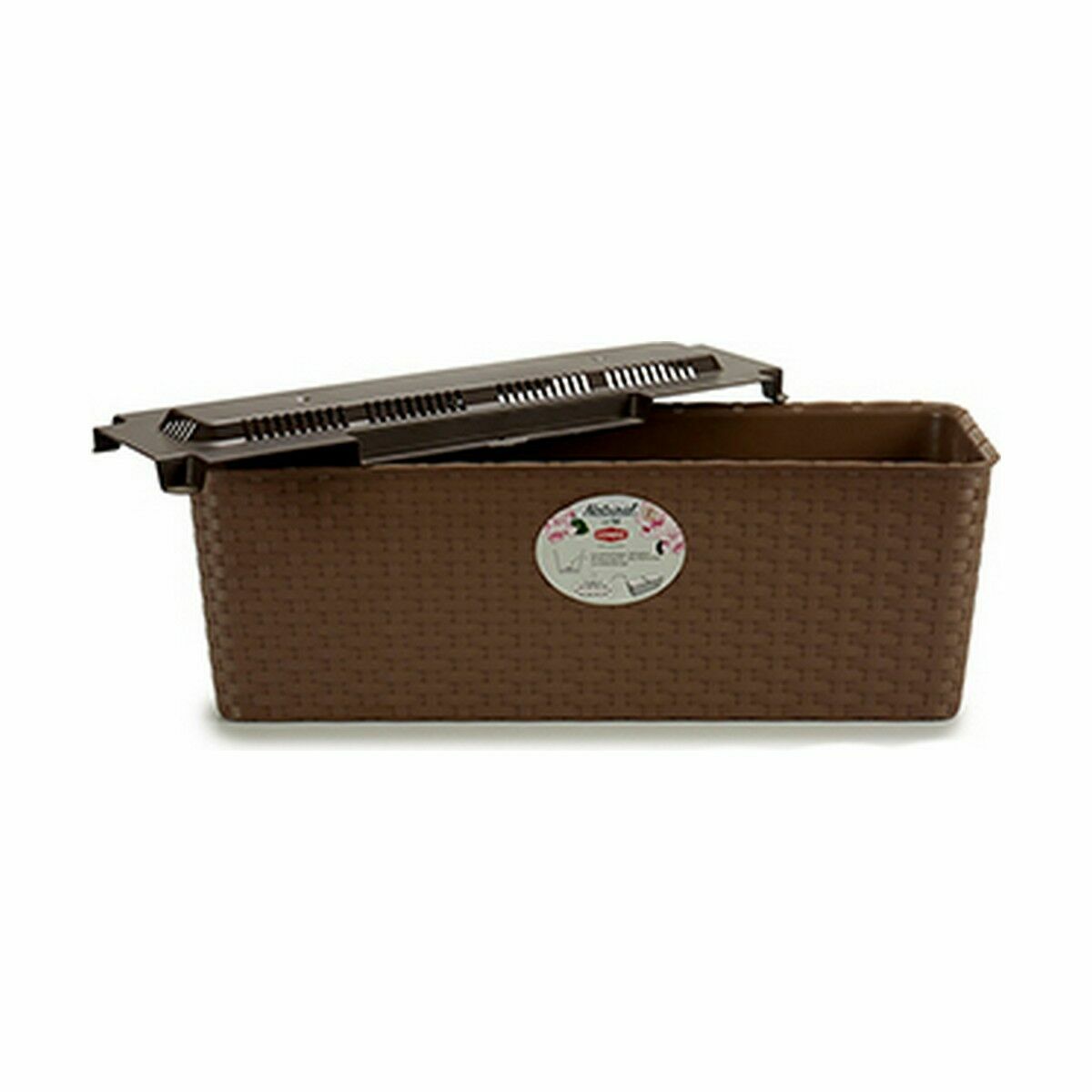 Jardinera Stefanplast Marrón Plástico 18 x 16 x 48,5 cm 49 x 16 x 18 cm (12 Unidades)