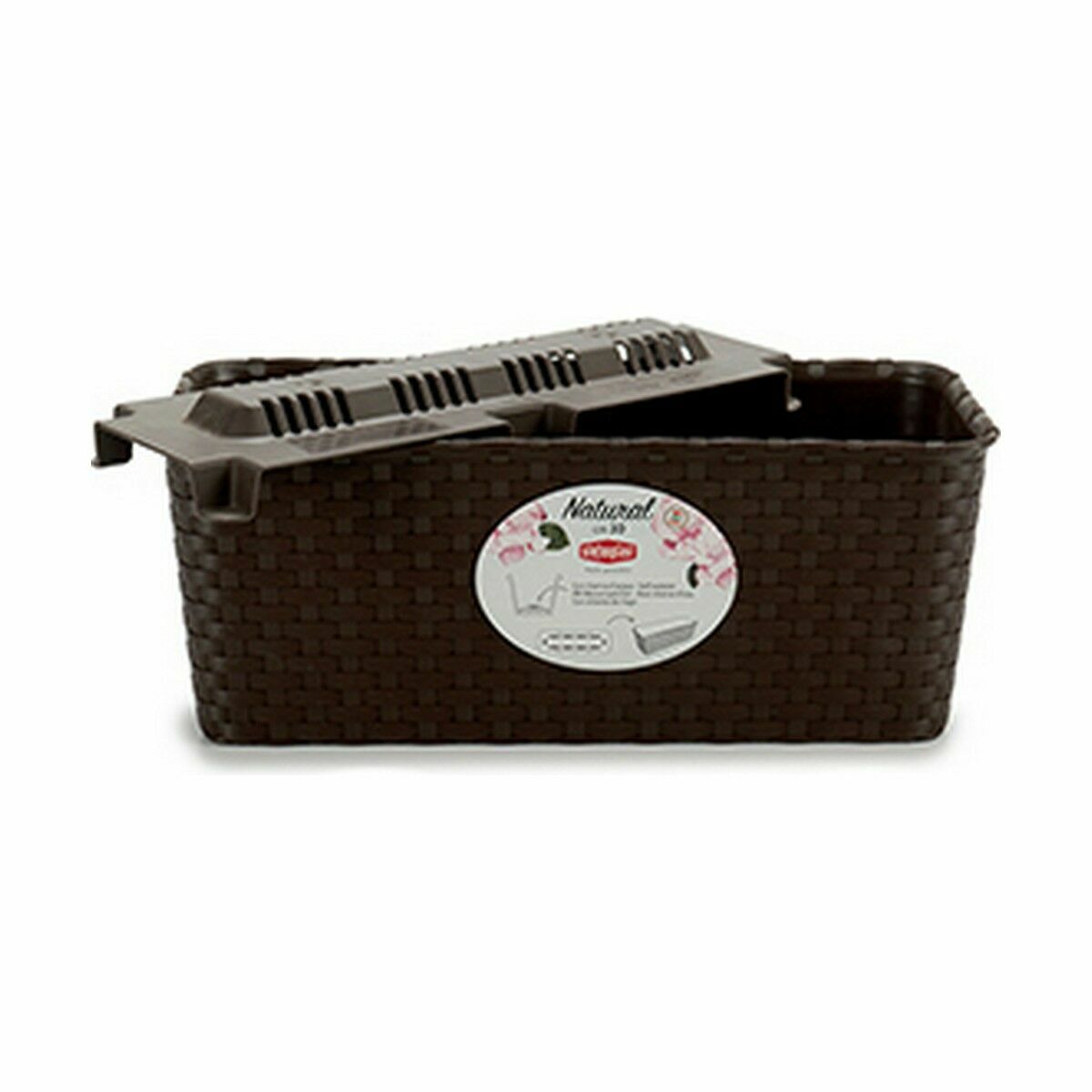 Jardinera Stefanplast Plástico 13 x 11 x 28,5 cm 28,5 x 11 x 13 cm (12 Unidades)