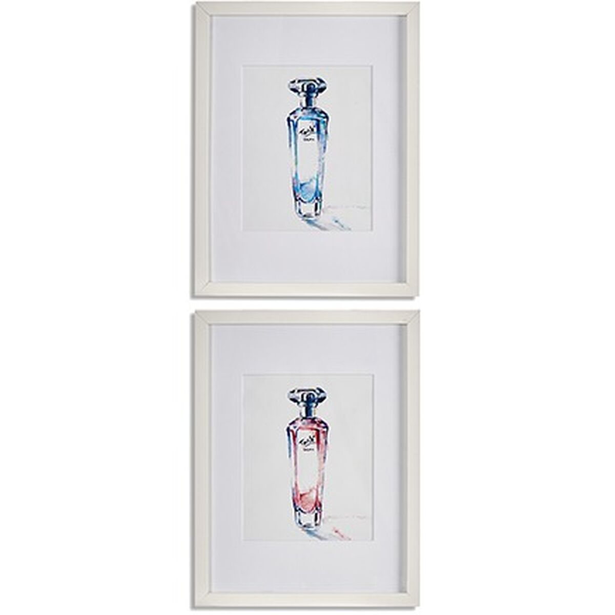 Cuadro Gift Decor Amarillo Azul Blanco Rojo Cartón Aglomerado Perfume 33 x 3 x 43 cm (6 Unidades)