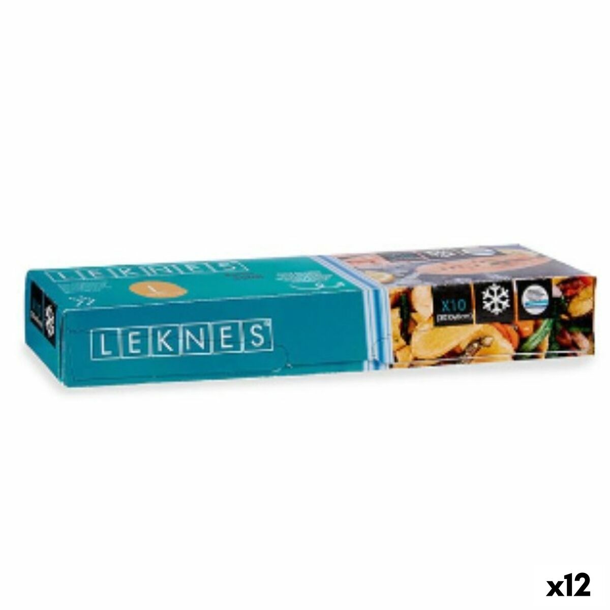 Set de Bolsas Reutilizables para Alimentos Leknes Azul Polietileno 7 L 30 x 40 cm 30,5 x 4 x 4 cm 31 x 7,5 x 4,5 cm 30 x 0,01 x 