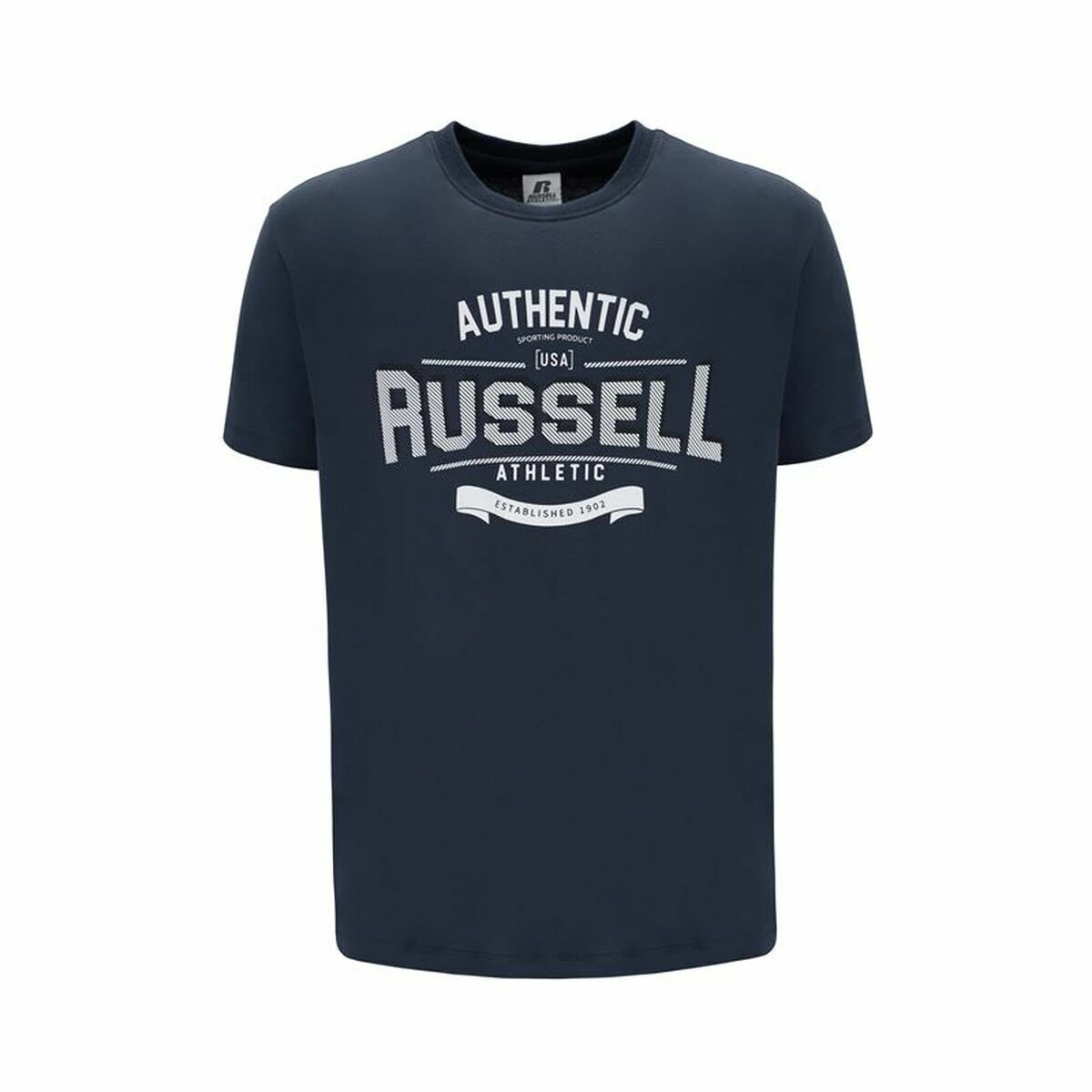 Camiseta de Manga Corta Hombre Russell Athletic Ara Azul oscuro