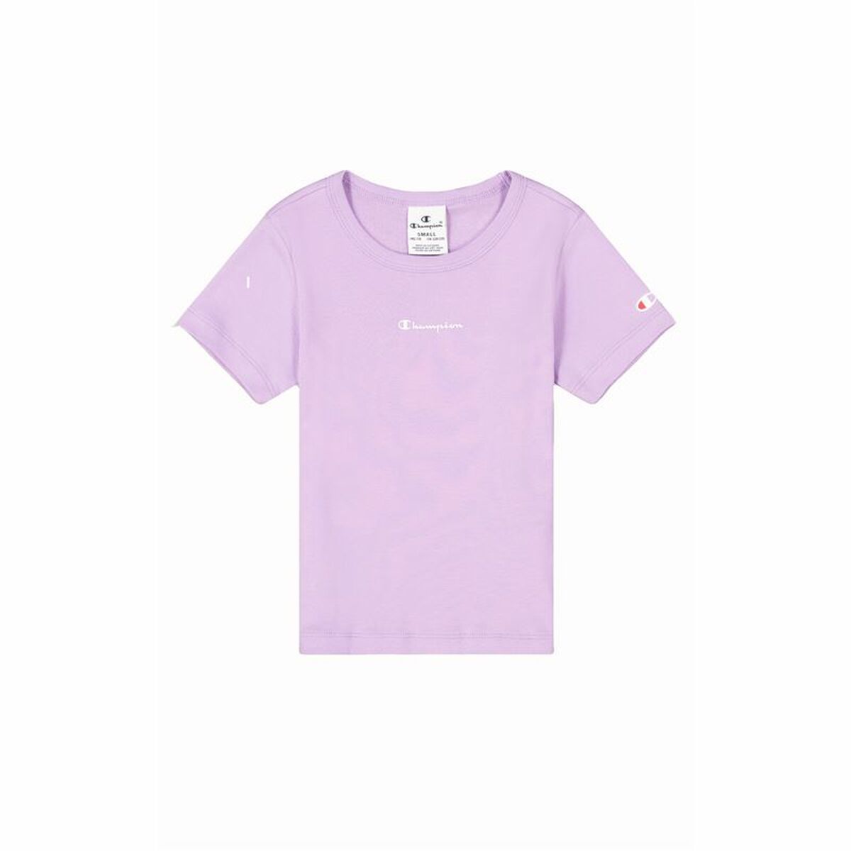 Camiseta de Manga Corta Infantil Champion Crewneck Lavanda