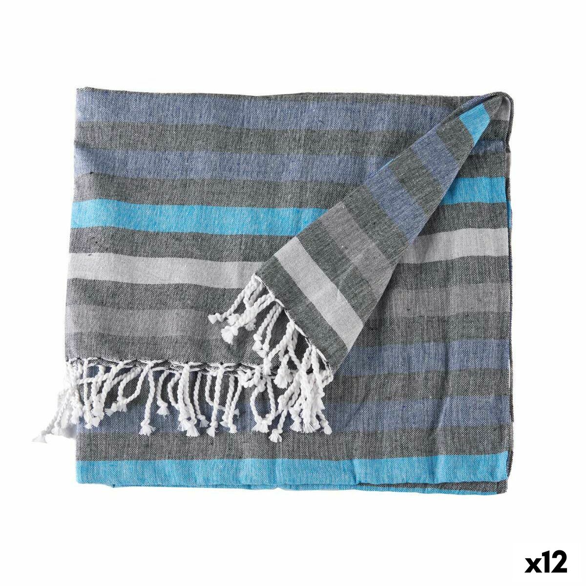 Foulard Multiusos Gift Decor Azul 160 x 200 cm (12 Unidades)