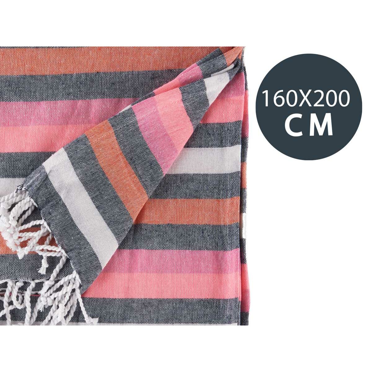 Foulard Multiusos Gift Decor Rosa 160 x 200 cm (12 Unidades)