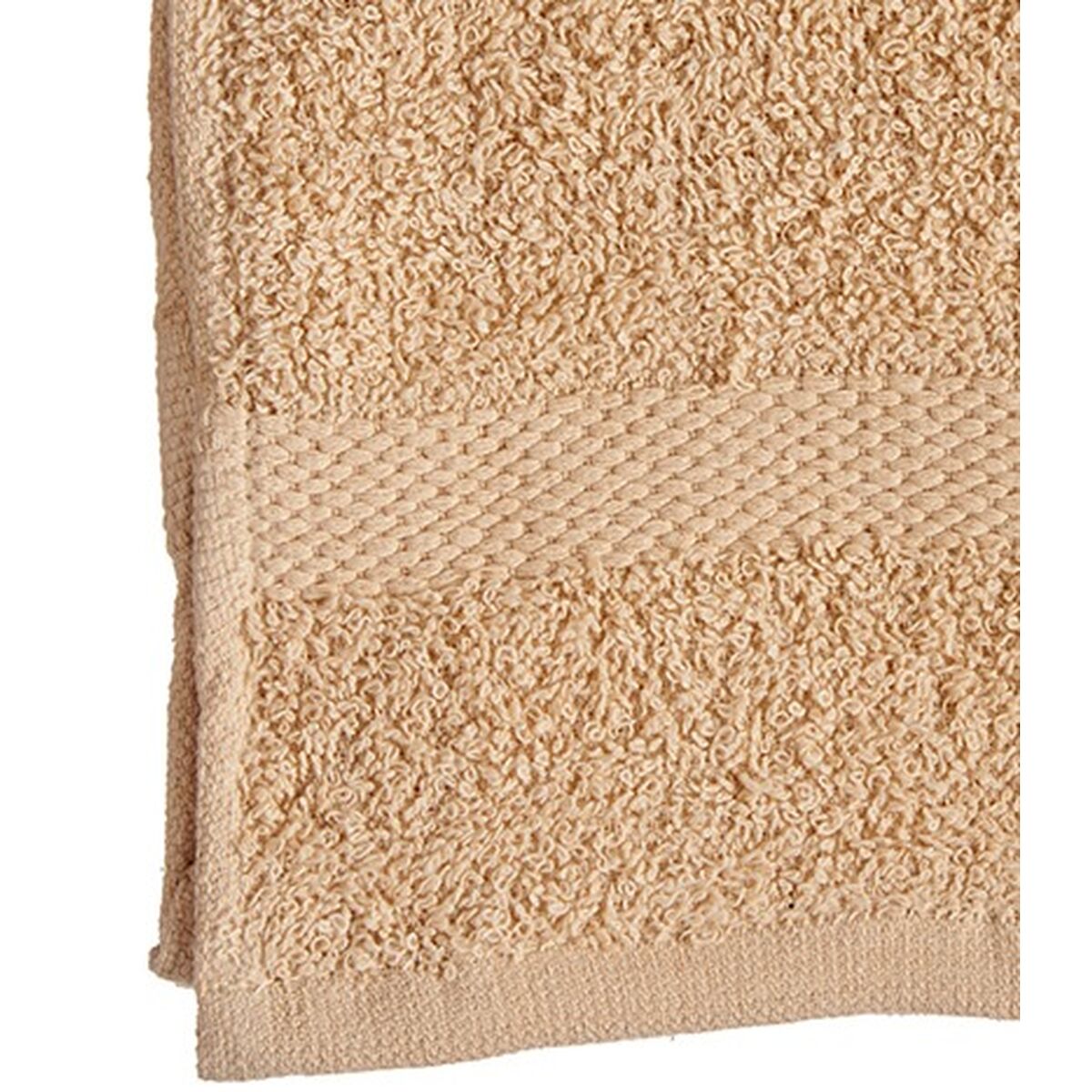 Toalla de baño Berilo Crema 80 % algodón 20 % Poliéster 30 x 50 cm 25 x 1,5 x 15 cm (12 Unidades)