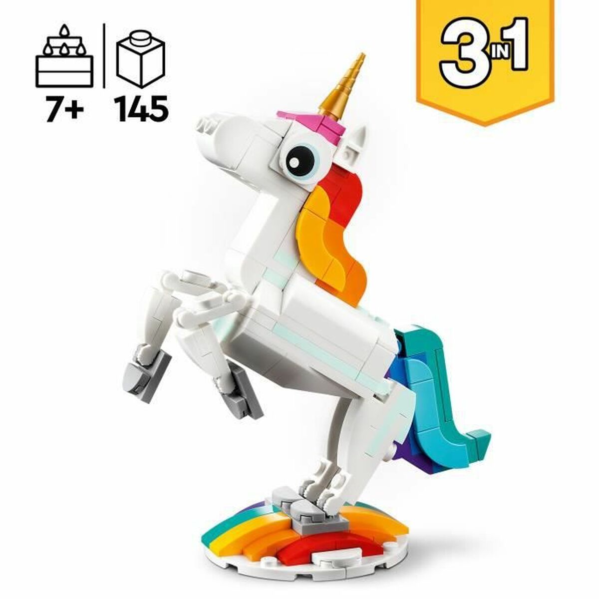 Juego de Construcción Lego  Creator 3-in-1 31140 The magic unicorn