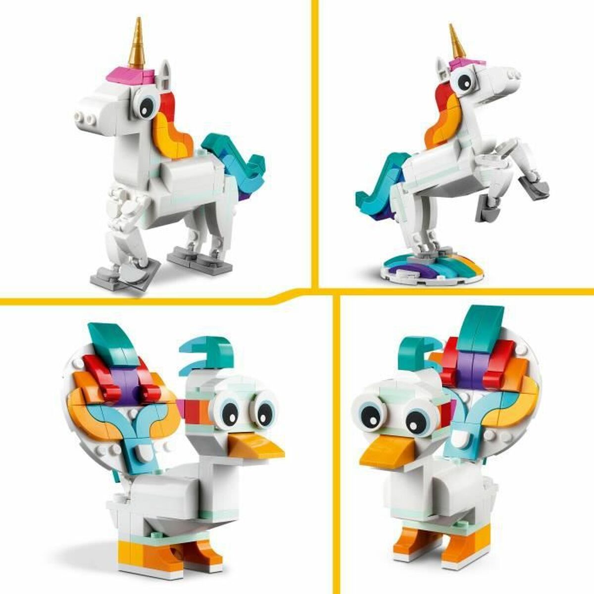 Juego de Construcción Lego  Creator 3-in-1 31140 The magic unicorn