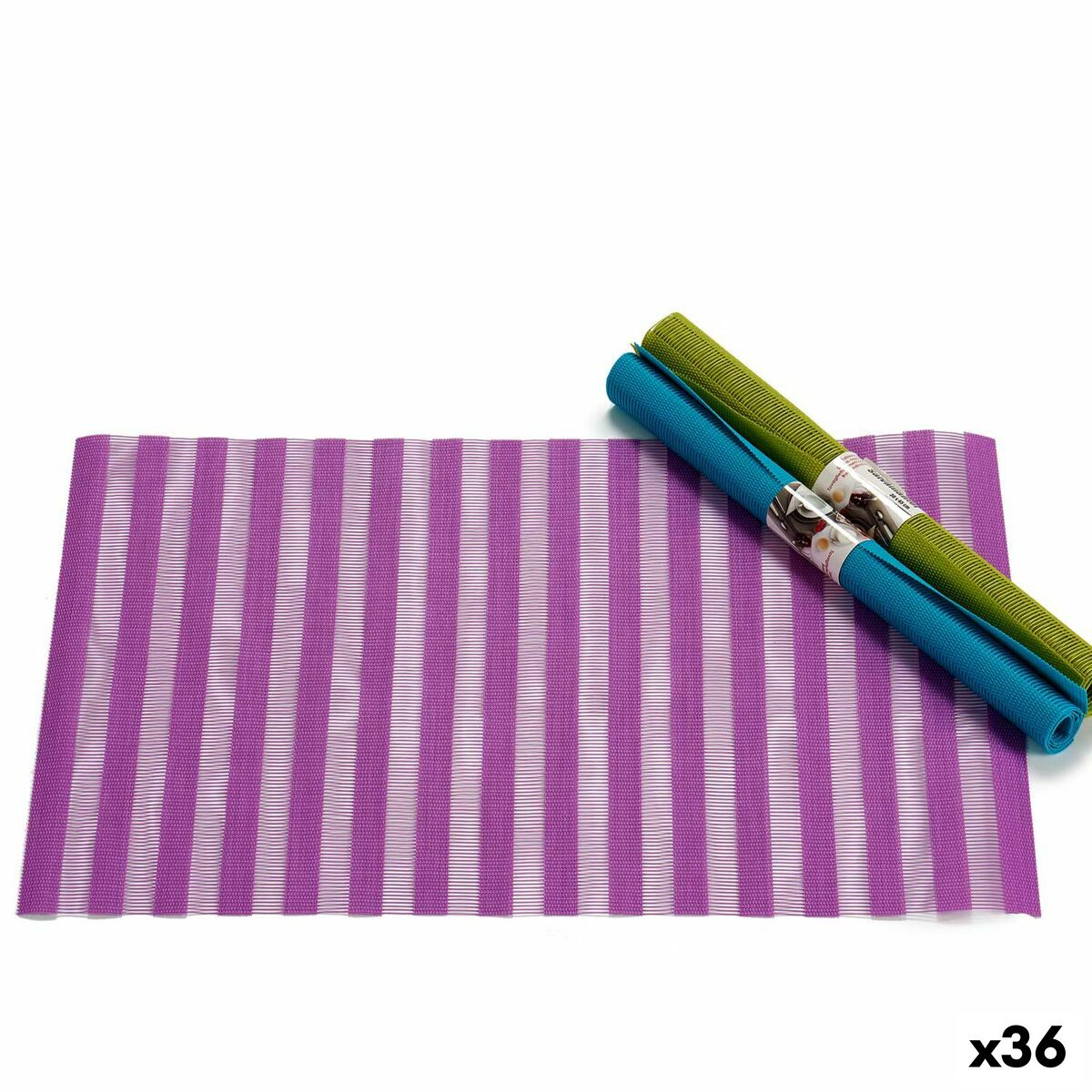 Salvamantel Kinvara Azul Verde Morado 45 x 30 x 0,1 cm 3 x 30,5 x 3 cm (36 Unidades)