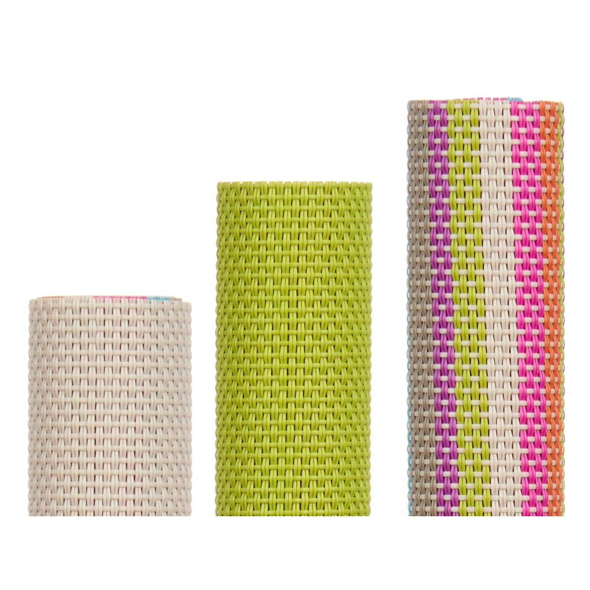 Salvamantel Kinvara Marrón Verde Multicolor 45 x 30 x 0,1 cm 3 x 31 x 3 cm Rayas (36 Unidades)