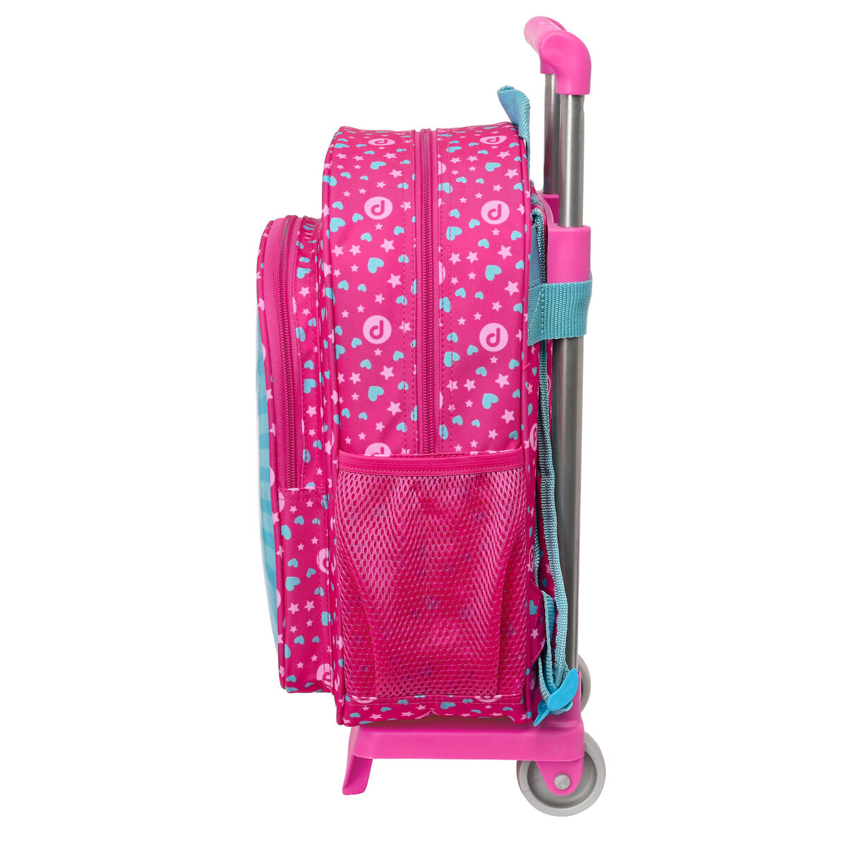 Mochila Escolar con Ruedas Pinypon Azul Rosa 26 x 34 x 11 cm