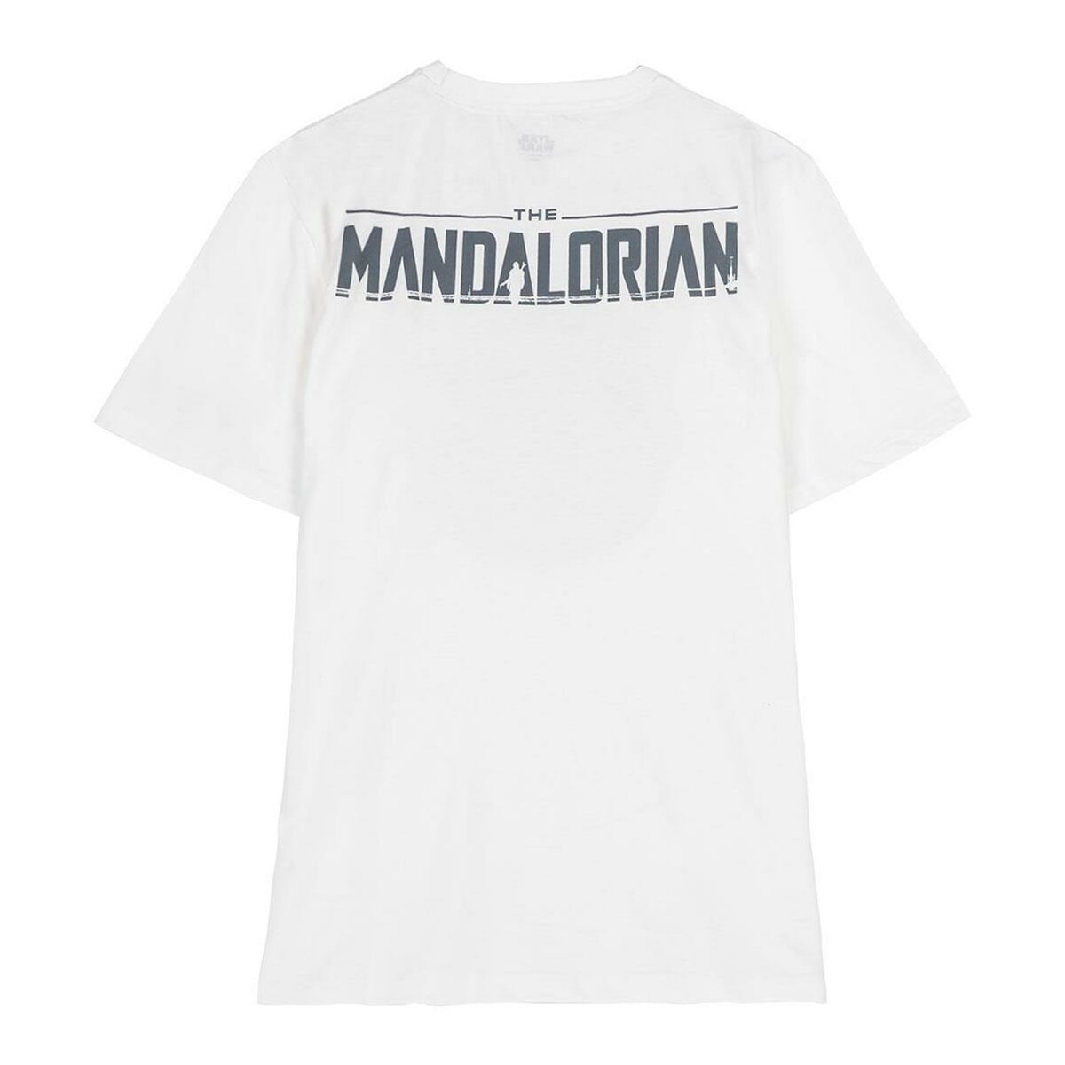 Camiseta de Manga Corta Infantil The Mandalorian Blanco